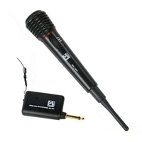 Thumbnail for MR DJ MIC1000 Dual Function Wireless/Wired Black Handheld Microphone System