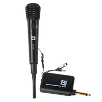 Thumbnail for MR DJ MIC1000 Dual Function Wireless/Wired Black Handheld Microphone System