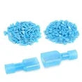 nylon spade crimp fully insulated wire terminals connector in blue color.