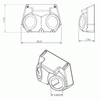 Thumbnail for METRA OH-UNI02 Overhead Speaker+Receiver Enclosure For Polaris RZR/ATV/UTV/Cart