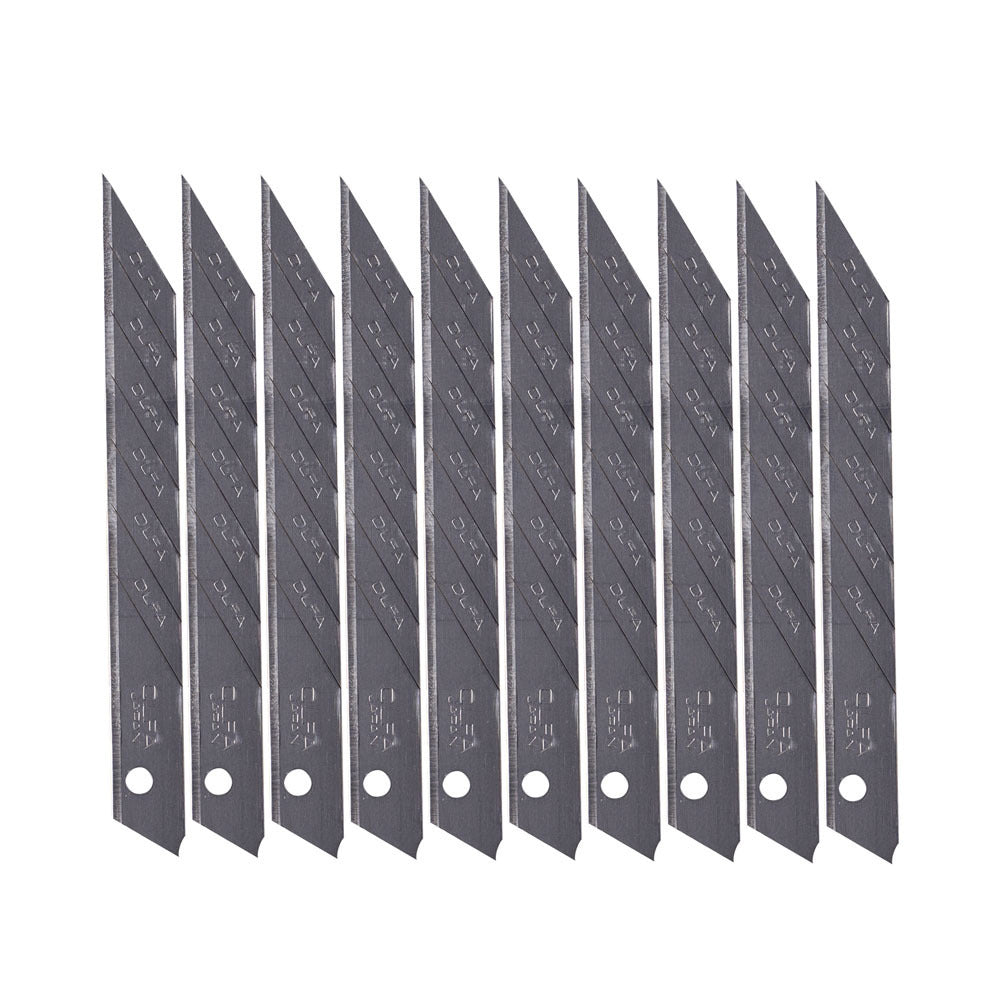 Install Bay OLFA1160B 9 mm Acute Angle Blade - 7 Segments per Strip - 10 Pack