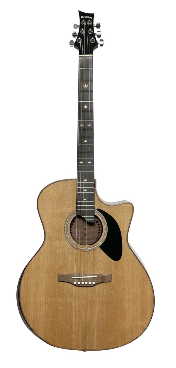 Peavey Dragon Slayer, Solid Top, SPR/MAH, Cutaway P555-CE A Acoustic Guitar