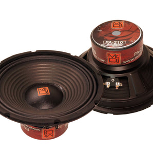 MR DJ PA210 10" 1500W 100 Oz. 8-Ohms Dual Magnet Universal PRO PA/DJ Raw Woofer Subwoofer