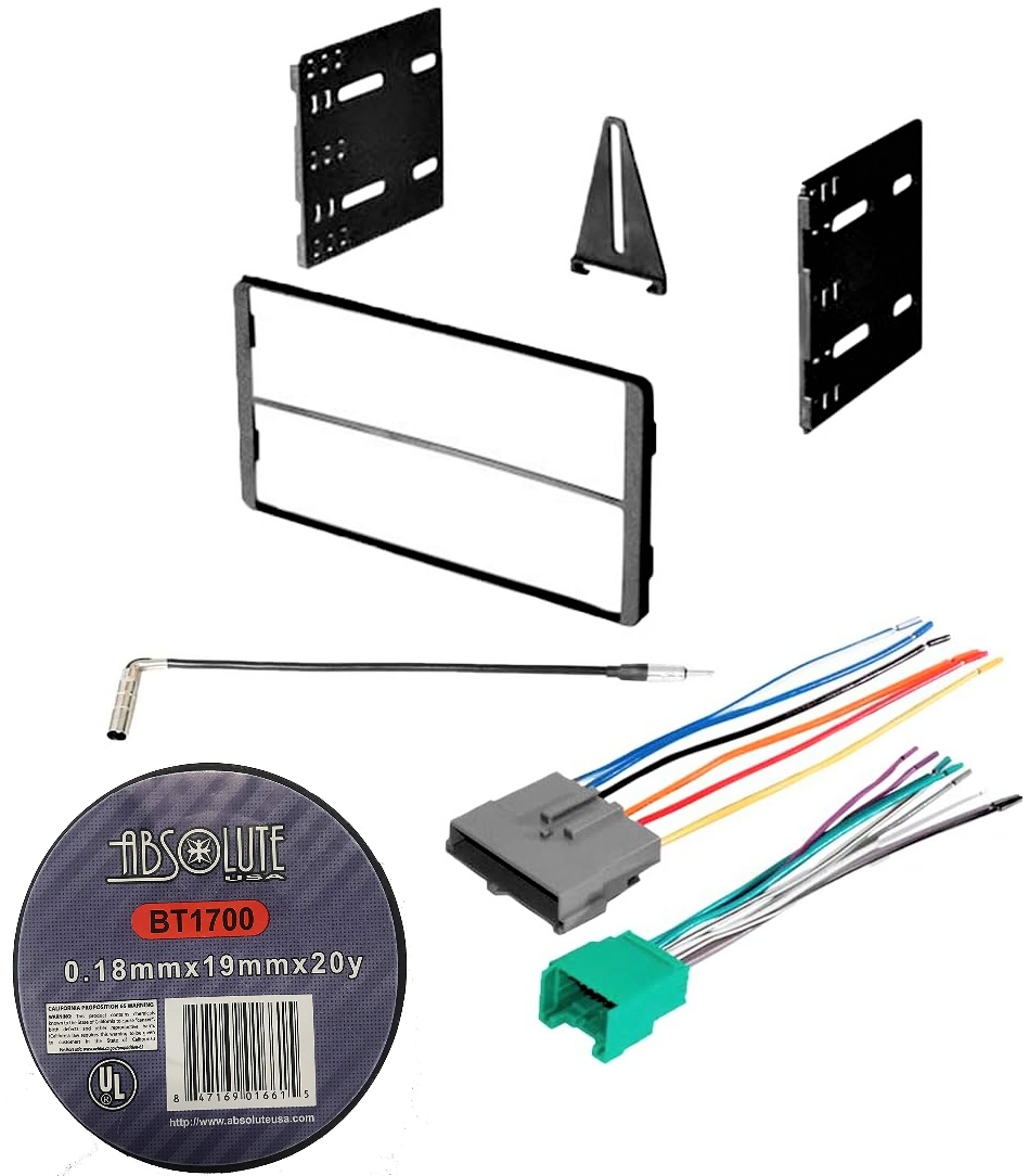 Absolute Package0 Car Stereo Installation Kit Compatible with Ford 1995 – 1997 Explorer In-Dash Mounting Kit Antenna Harness for Double Din Radio Receivers