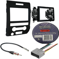 Thumbnail for Absolute Package6 Car Stereo Installation Kit Compatible with Ford F150 2009 – 2012 In-Dash Mounting Kit, Antenna, and Harness for Double Din Radio Receivers