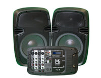 Thumbnail for MR DJ PBX210COMBO Portable all in One PA/DJ System 2X 10