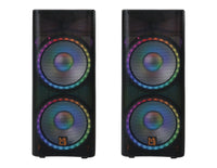 Thumbnail for 2 MR DJ PBX6500LED & PBX6500S Dual 15” 3-Way Full-Range Powered/Active and Passive DJ PA Multipurpose Live Sound Bluetooth Loudspeaker