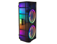 Thumbnail for MR DJ PBX6500LED PRIME PRO Dual 15” 3-Way Powered/Active DJ PA Live Sound Loudspeaker