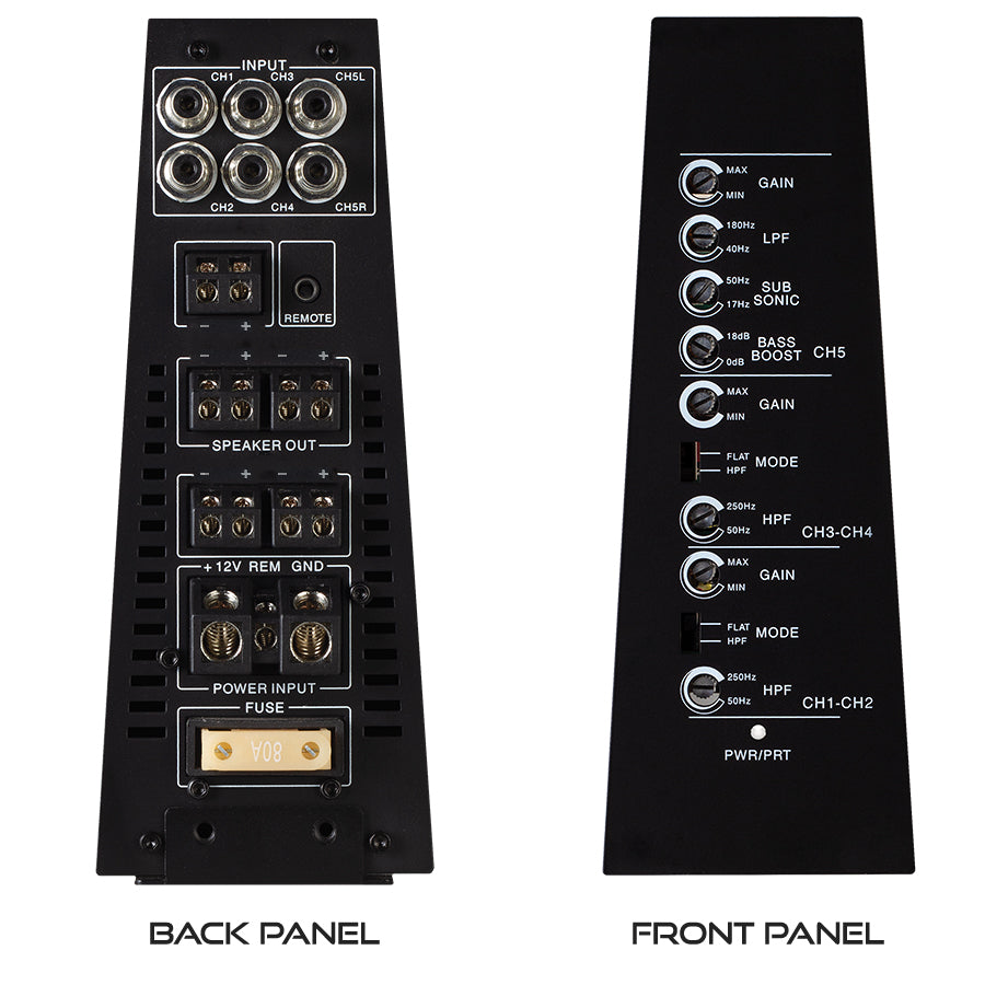 Precision Power PC1000.5D Power Class Vertical  5 Channel Amplifier