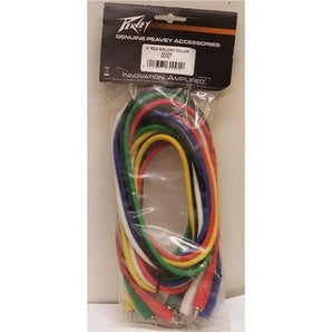 Peavey 5' RCA Molded Color Code Cables (Pkg 6)