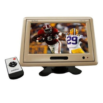 Absolute PHM-709C 7 inch TFT-LCD car monitor with remote, featuring sports action display.