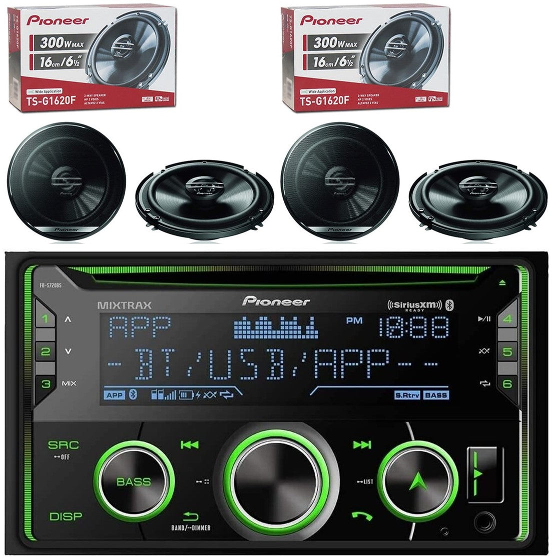 PIONEER Autoradio Avec Fonction Dab - Usb - Aux - Iphone - Android 