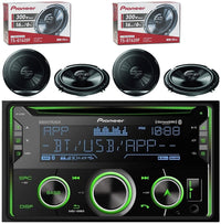 Thumbnail for Pioneer FH-S722BS  Double DIN + 2 Pioneer TS-G1620F 6.5