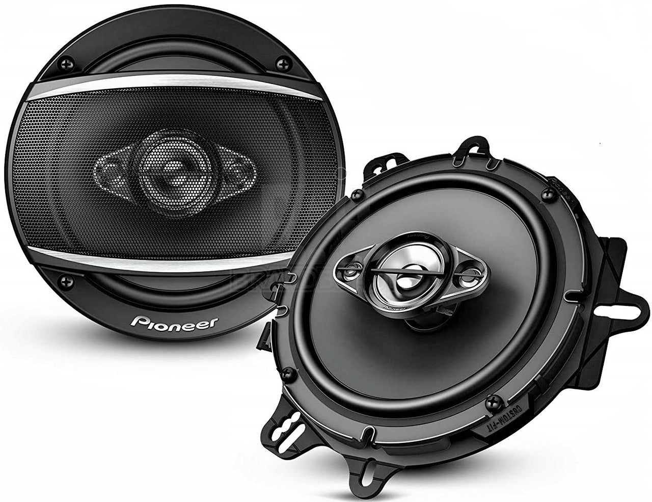 2 Pair Pioneer TS-A1680F 6.5" 4-Way 350W A-Series Coaxial Speakers + Absolute SW16G50 16 Gauge 50ft Speaker Wire
