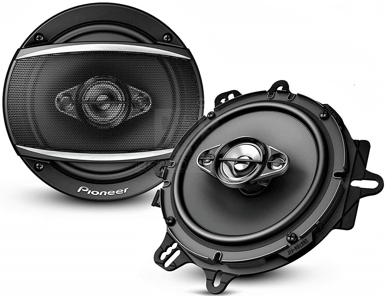 Pioneer TS-A1680F 6.5" 350-Watt 4Way Speakers + Metra 72-4568 Speaker Harness for Selected General Motor Vehicles + Absolute Cell Phone Magnet