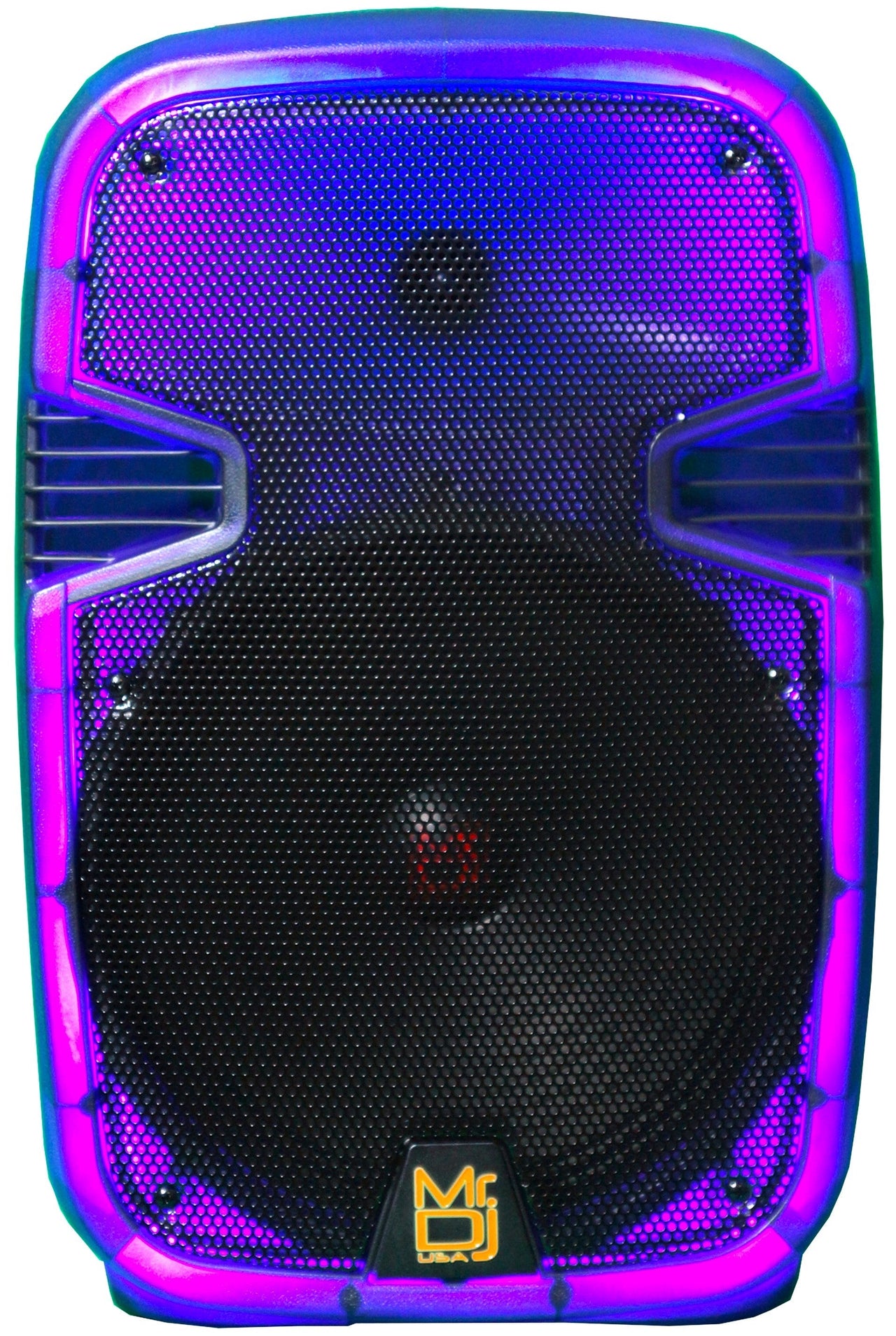 MR DJ PL12FLAME 12" Portable Translucent Bluetooth Speaker + Speaker Stand + 18-LED Moving Head DJ Light