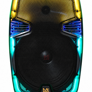 MR DJ PL15FLAME 15" Portable Translucent Bluetooth Speaker + Speaker Stand