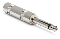 Thumbnail for Hosa PLG-025W-BULK 1/4 inch TS Male Cable-mount Connector