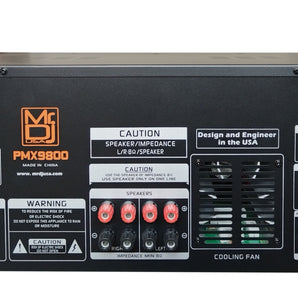 MR DJ PMX9800 5000W PA DJ Audio Mixer Powered Soundboard EQ DSP Bluetooth FM