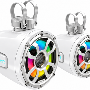 Diamond Audio POD65F4W 6.5" Marine Tower Speaker 300W RGB LED White