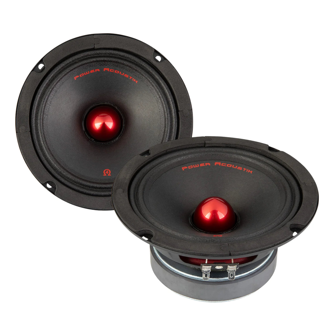 Power Acoustik PR-654 6.5" Midrange Pro Audio Speakers w/ Bullet Pair