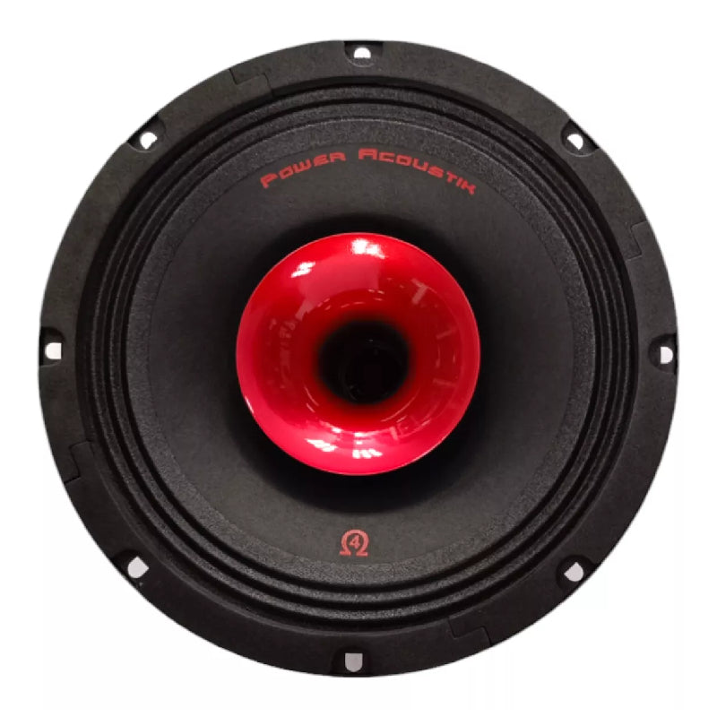 Power Acoustik PR-804C 8" 2-Way Midrange Pro Audio Speakers w/ Compression Tweeter (Pair)