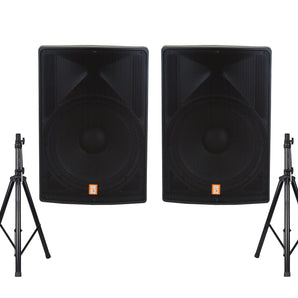 2 MR DJ PRO118S-B Powerful PRO PA DJ Single 18" Passive Speaker + Stand