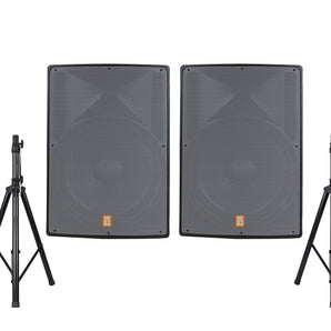 2 MR DJ PRO118S-G Powerful PRO PA DJ Single 18" Passive Speaker + Stand