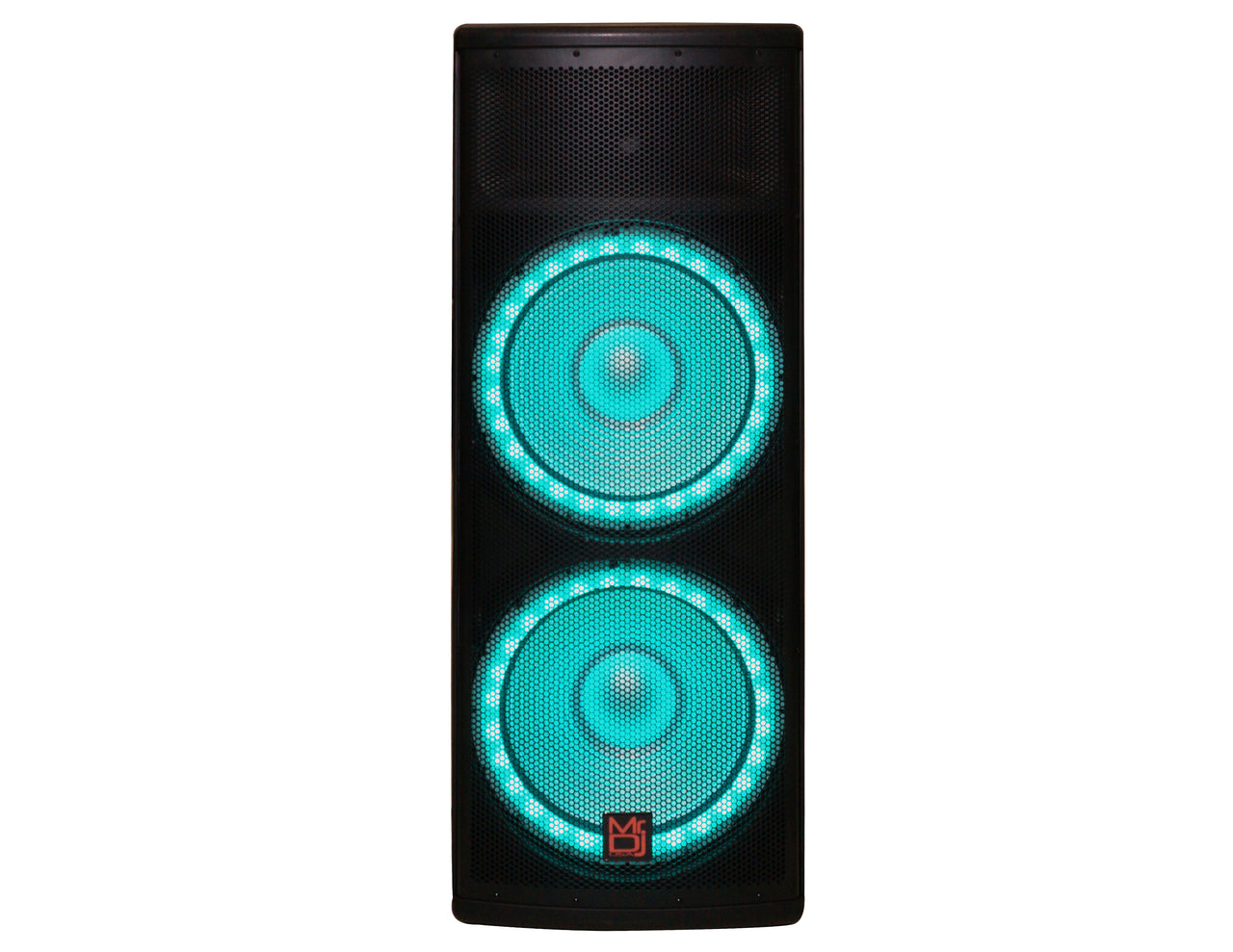 MR DJ PRO215LED Professional Dual 2x15" 5500W PA DJ Bluetooth Powered Speaker