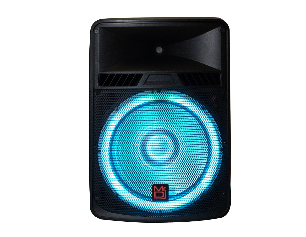 MR DJ 18" Portable Builtin Battery Active Powered Rechargeable PRO PA DJ Speaker