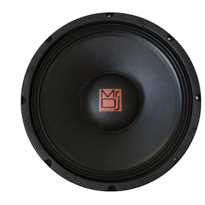 MR DJ PRODW1200 12" 1200W 40 Oz. 8-Ohms Universal PRO PA/DJ Raw Woofer Subwoofer