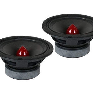 DC Sound PROMID65P 6.5" 500W Mid-Range Aluminum Bullet Loudspeaker Pair