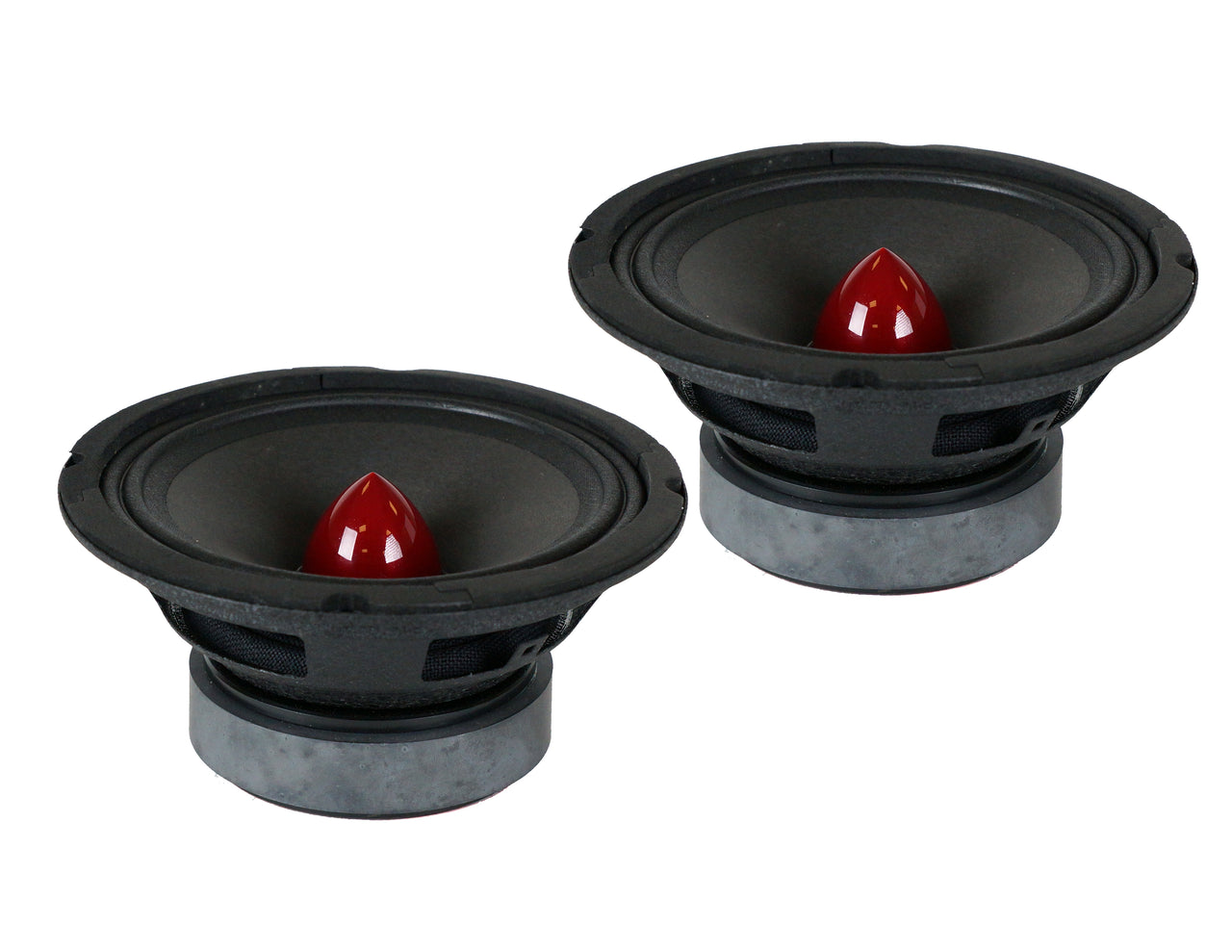 DC Sound PROMID65P 6.5" 500W Mid-Range Aluminum Bullet Loudspeaker + Flat Box