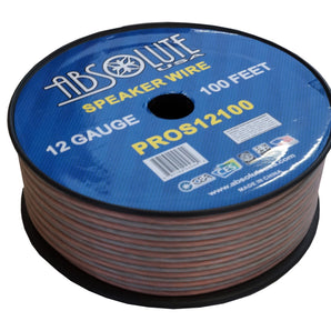 Absolute PROS12100 12 Gauge 100FT PRO PA DJ Car Home Marine Audio Speaker Wire Cable