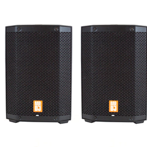 2 MR DJ PROX8PA PRO Battery Powered Active Portable PA Speaker All-in-One Array System