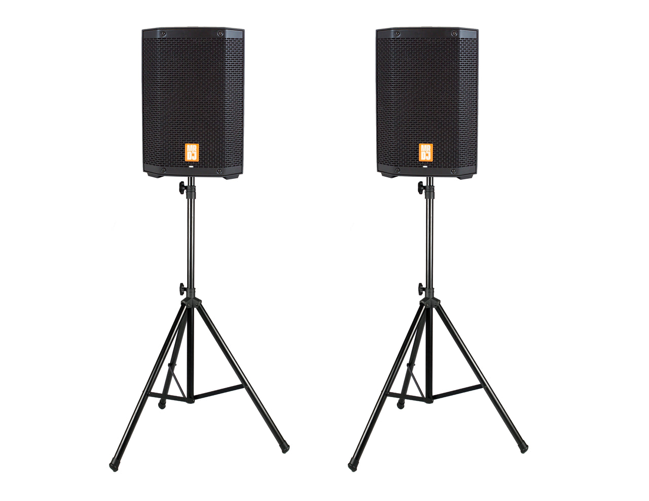 2 MR DJ PROX8PA PRO Battery Powered Active Portable PA Speaker All-in-One + Stand