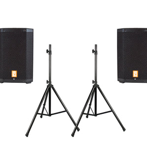 2 MR DJ PROX8PA PRO Battery Powered Active Portable PA Speaker All-in-One + Stand