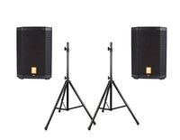 Thumbnail for 2 MR DJ PROX8PA PRO Battery Powered Active Portable PA Speaker All-in-One + Stand