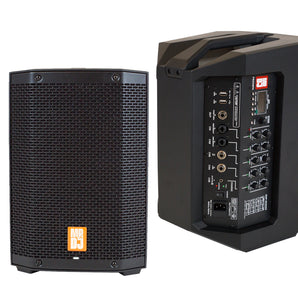 MR DJ PROX8PA PRO Battery Powered Active Portable PA Speaker All-in-One Array System