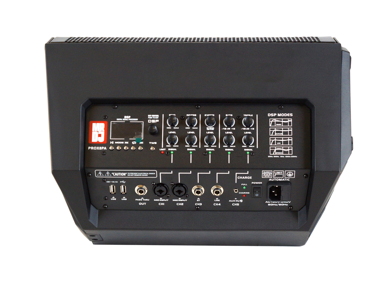 2 MR DJ PROX8PA PRO Battery Powered Active Portable PA Speaker All-in-One + Stand