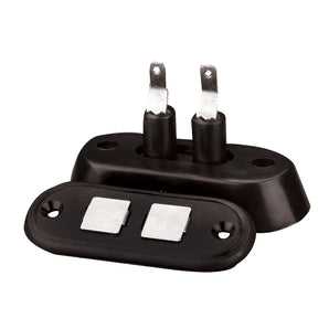 Install Bay PS4-10 door lock switch kit components with metal connectors for sliding van doors.