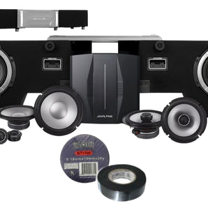 Alpine PSS-23FORD-F150 8-Speaker Audio System Fits 2015-2025 Ford F-150 Bundle