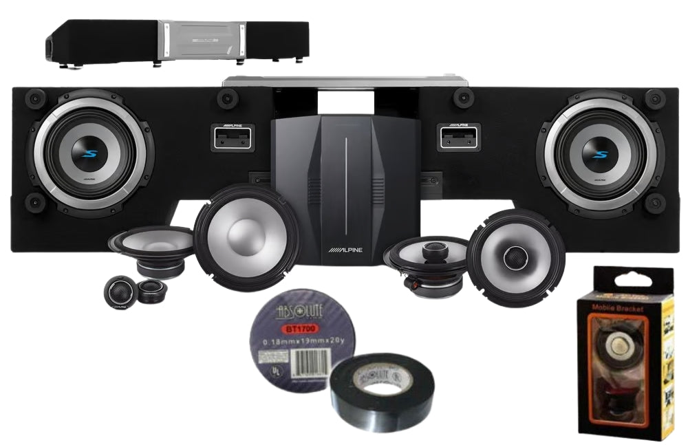 Alpine PSS-23FORD-F150 8-Speaker Audio System Fits 2015-2025 Ford F-150 Bundle