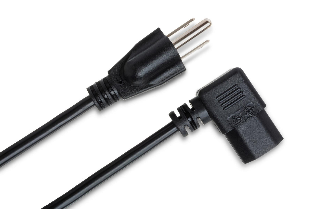 Hosa PWC-141.5R Right-angle IEC C13 Power Cable 1.5 foot