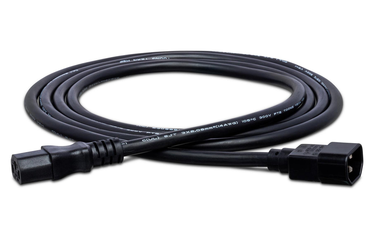 Hosa PWL-403 IEC C14 to IEC C13 Extension Cord 3 foot