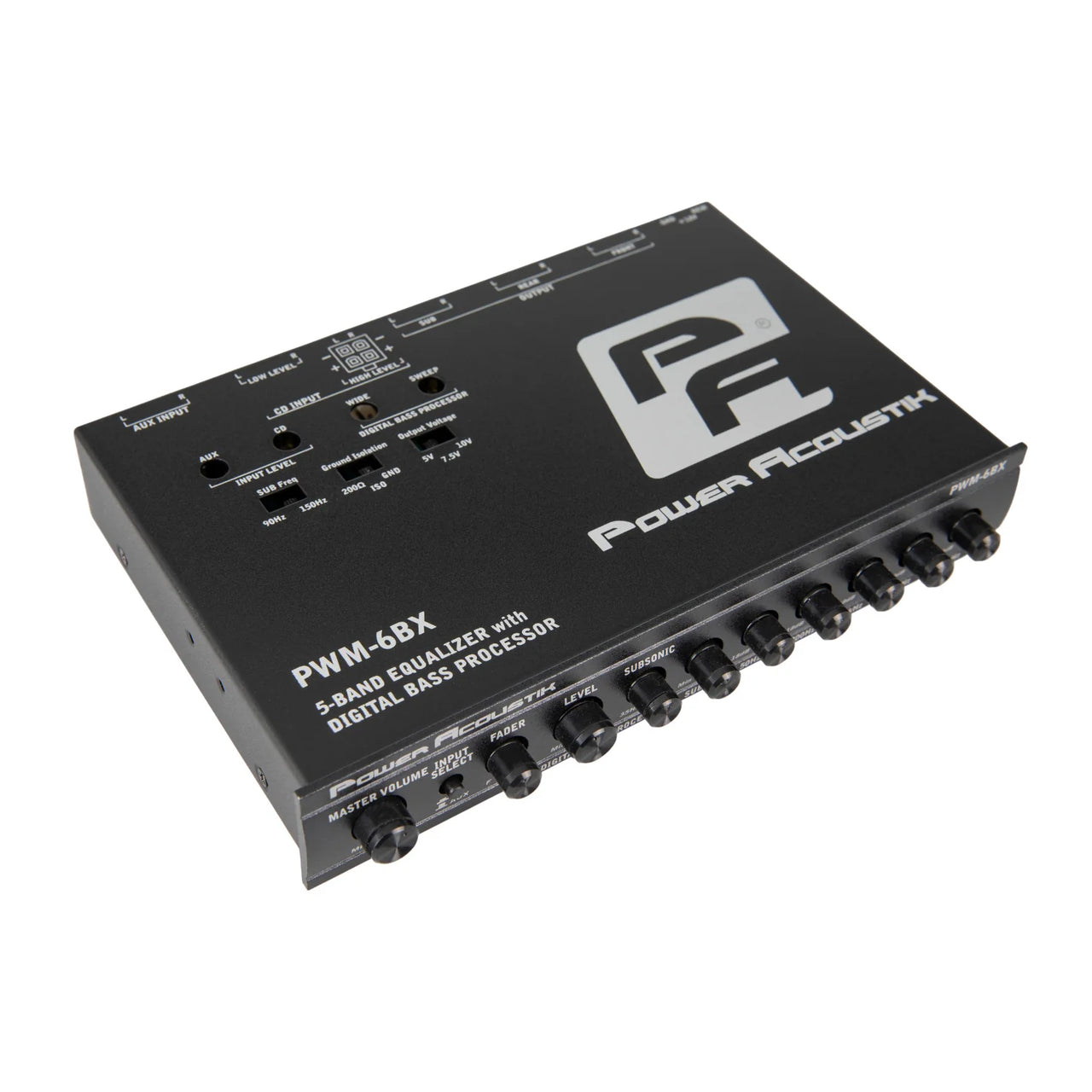 Power Acoustik PWM-6BX Digital Bass Restoration Processor with ParaBASS Control