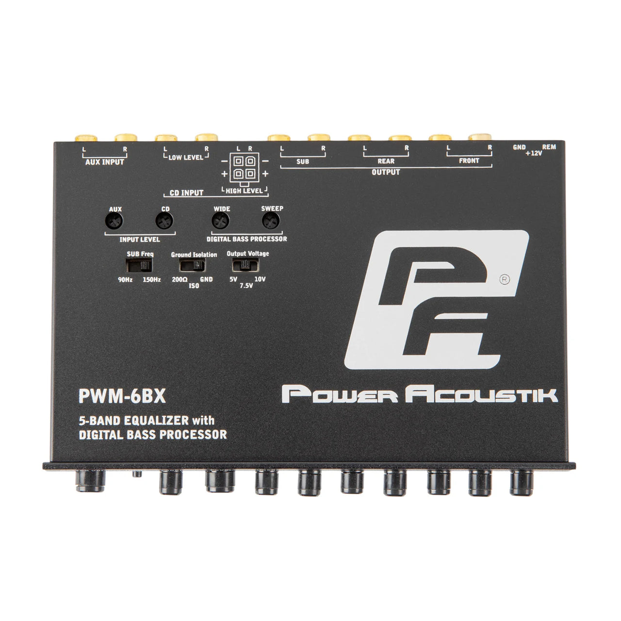 Power Acoustik PWM-6BX Digital Bass Restoration Processor with ParaBASS Control