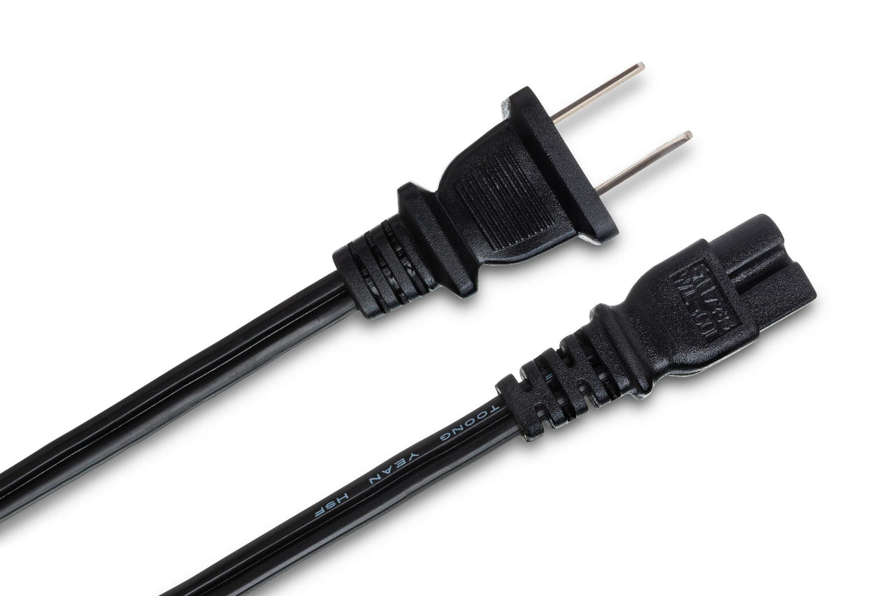 Hosa PWP-461 NEMA 1-15P to IEC C7 Polarized Power Cord 8 foot