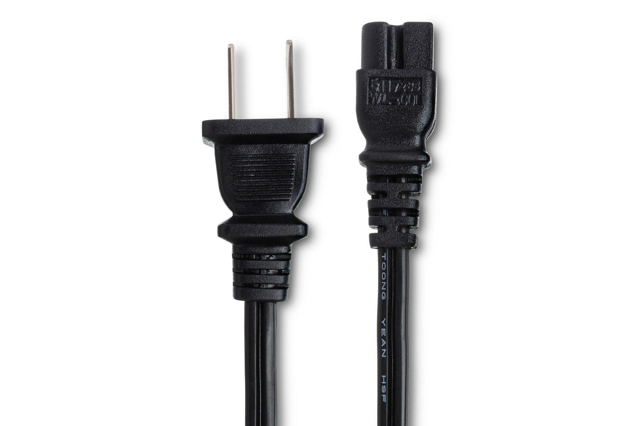 Hosa PWP-461 NEMA 1-15P to IEC C7 Polarized Power Cord 8 foot