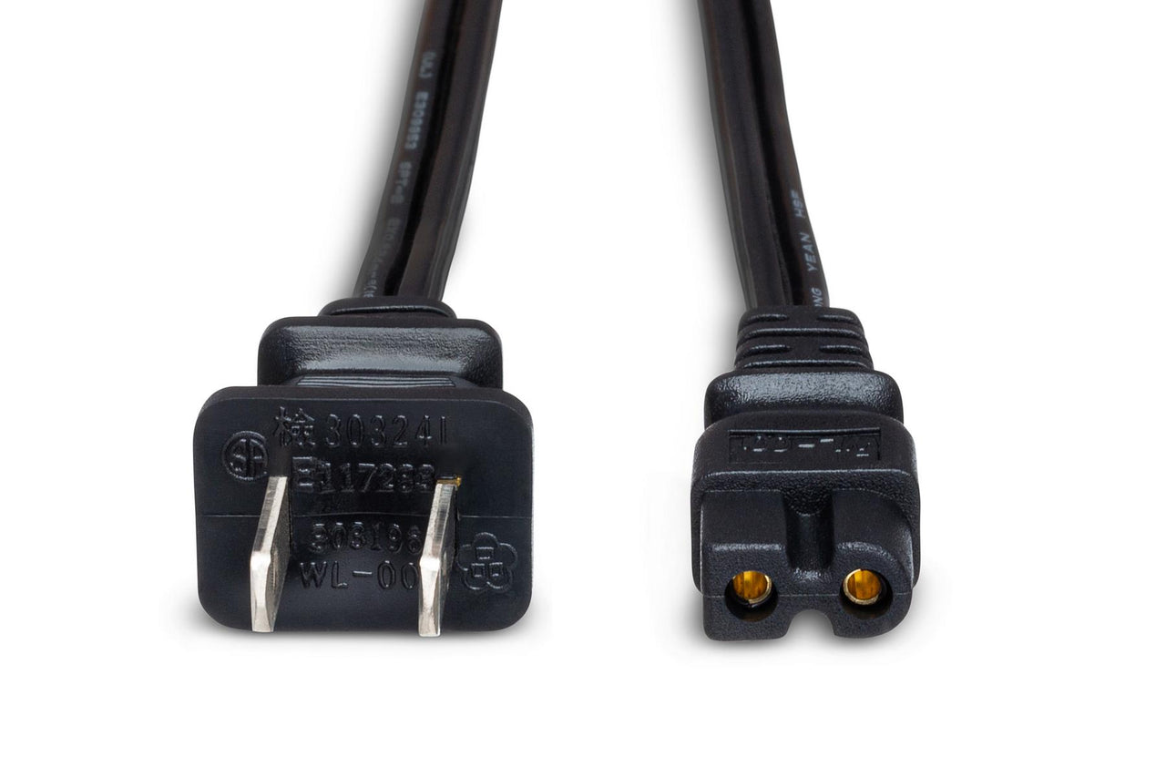 Hosa PWP-461 NEMA 1-15P to IEC C7 Polarized Power Cord 8 foot